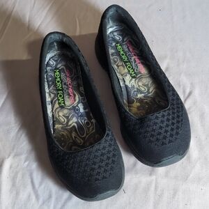 Skechers Women's Black Loafers with Memory Foam